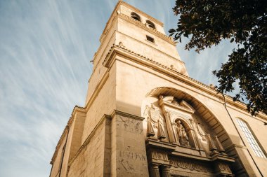 Logrono Rioja İspanya 'dan kilise azizi Bartolome - Kasım, 2021. Yüksek kalite fotoğraf