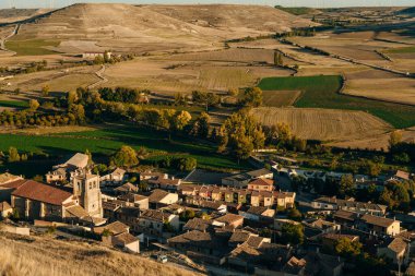 Castrojeriz, Burgos, İspanya - Kasım, 2021. Yüksek kalite fotoğraf