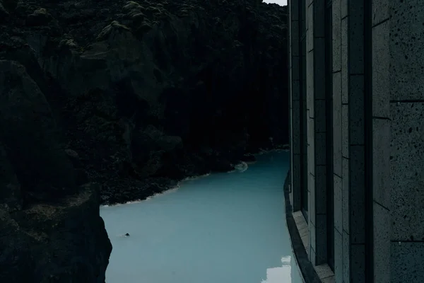 雷克雅未克 冰岛德克 2021年美丽的地热温泉池在雷克雅未克的蓝色泻湖 高质量的照片 — 图库照片