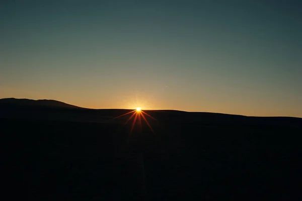 Рассвет Горах Пустыня Уюни — стоковое фото