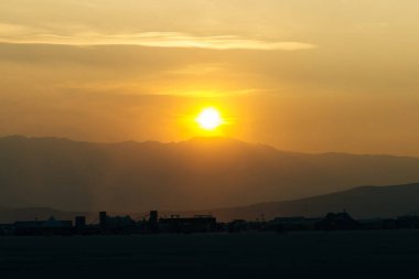 PHUKET HILls 'ta günbatımı. Yüksek kalite fotoğraf