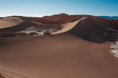Atakama Çölü 'ndeki Ay Vadisi' nin San Pedro de Atacama, Şili 'deki olağanüstü arazisi.