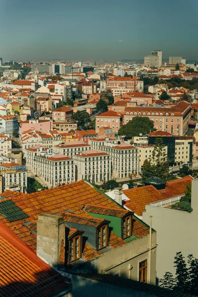 Vista Aerea Lisbona Portogallo Nella Giornata Sole Foto Alta Qualità — Foto Stock