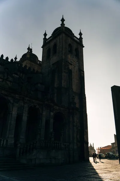 Romantyczna Katedra Porto Portugalia Listopad 2021 Wysokiej Jakości Zdjęcie — Zdjęcie stockowe