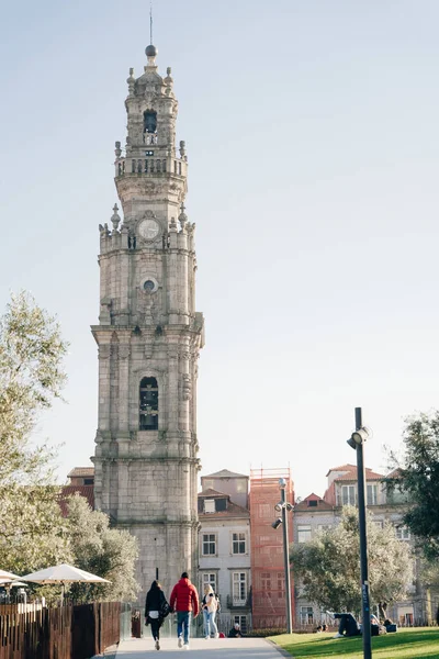 Porto Old City Clerigos Tower Porto Portugal Nov 2021 Hoge — Stockfoto