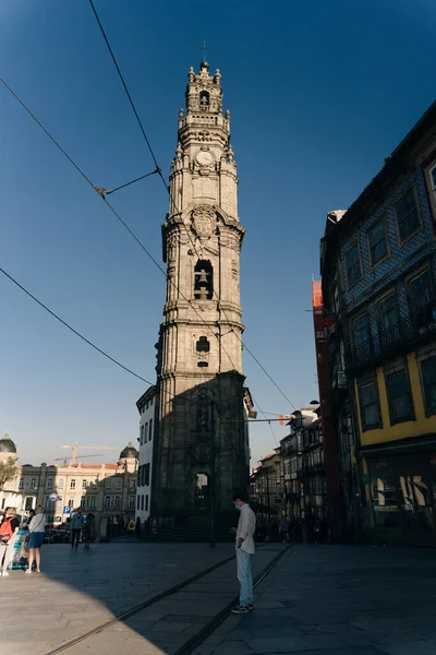 Porto Old City Clerigos Tower Porto Portugal Nov 2021 High — Fotografia de Stock