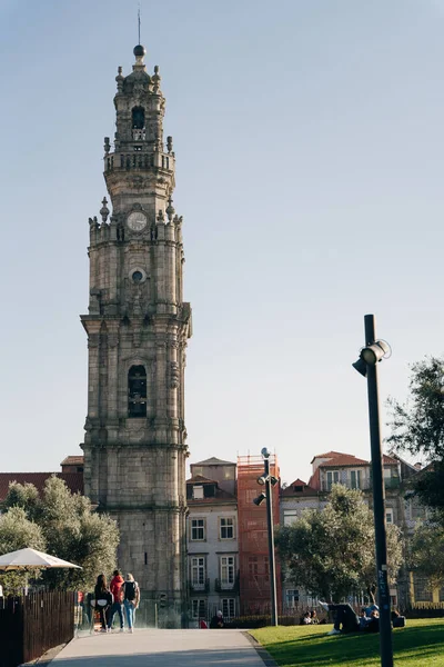 Porto Old City Clerigos Tower Porto Portugal Nov 2021 High — Fotografia de Stock