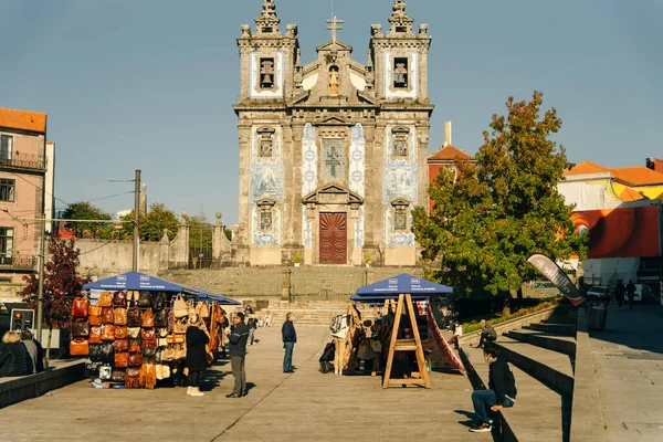 Portugal Porto Church Santo Ildefonso Built 17Th Century High Quality — Stockfoto