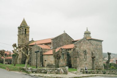 Fisterra or Finisterre church end of Camino de Santiago Way of Saint James Galicia Spain. High quality photo