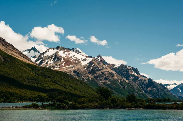 Paisaje Montaña Con Fitz Roy Laguna Los Tres Parque Nacional — Foto de Stock