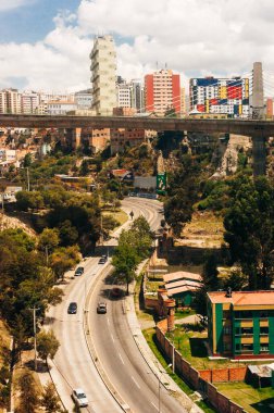 La Paz Bolivya - 08 Mayıs 2019 La Paz Merkezi.