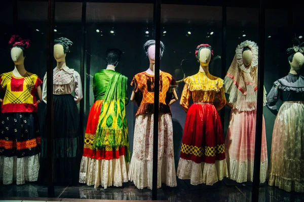 Costumes Exhibited Museum Frida Kahlo Mexico Dec 2020 High Quality — Stock Photo, Image