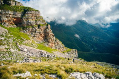Fisht Dağı 'nın tepesinde. Kafkas biyosfer rezervi, Aygea Cumhuriyeti, Rusya.