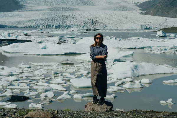 Laguna Glaciar Jokulsarlon Parque Nacional Vatnajokull Islandia Foto Alta Calidad — Foto de Stock