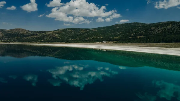 Aerial View Salda Lake Burdur Turkey High Quality Photo — Stock Photo, Image