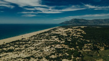 Türkiye 'nin Antalya kentinde el değmemiş bir Patara Sahili manzarası. Yüksek kalite fotoğraf