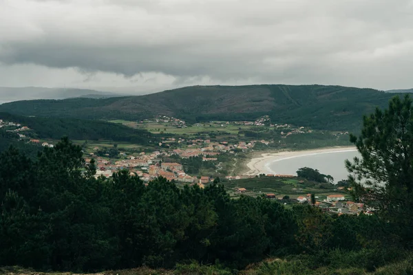 Utsikt Över Fisterra Från Monte Facho Spanien Högkvalitativt Foto — Stockfoto