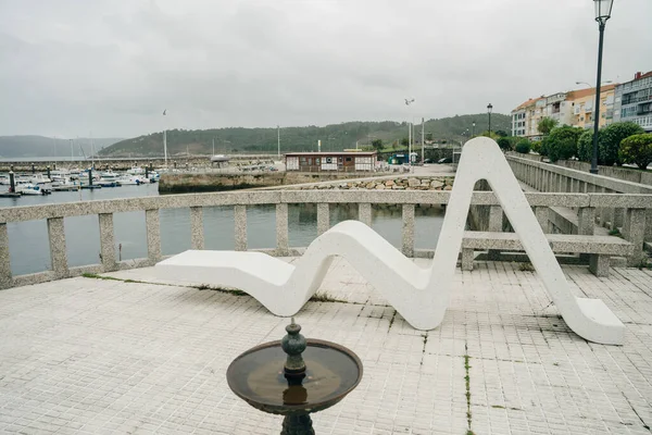 Muxia Liten Kuststad Och Turistmål Vid Dödens Kust Coruna Galicien — Stockfoto