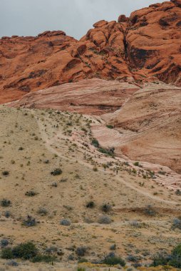 Rocky Çölü manzarası, Red Rock Kanyonu Ulusal Eğlence Alanı, Las Vegas, Nevada
