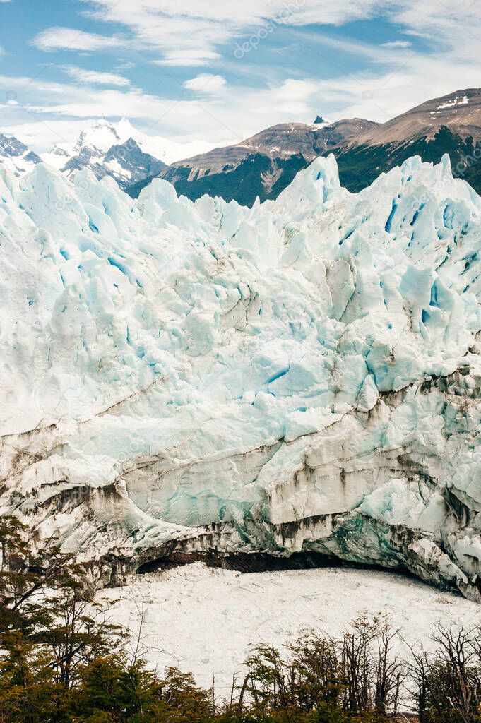 Perito Moreno glacier, glacier landscape in Patagonia national park, Argentina, South America.