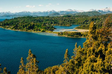Nahuel Huapi lake, San Carlos de Bariloche Argentina. clipart