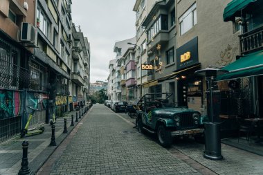 İstanbul, Okc, 2021 Kadıköy ilçesine bağlı bir sokak. Yüksek kalite fotoğraf