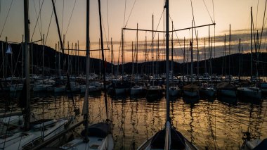 Marina Fethie 'nin havadan görünüşü, hindi. Yüksek kalite fotoğraf