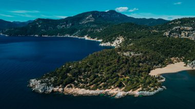 Dalyan yakınlarındaki İztuzu Sahili, Mugla ilinin Ortaca ilçesine bağlı bir sahil. Yüksek kalite fotoğraf