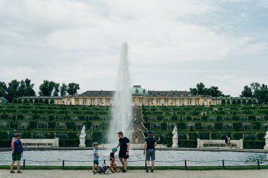 Potsdam, Germany - Sep, 2021 Visiting the royal palace und park Sanssouci in Potsdam. High quality photo clipart