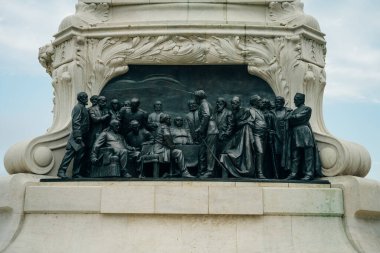 Budapeşte, Macaristan 'daki heykel anıtı - sep, 2021. Yüksek kalite fotoğraf