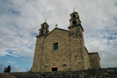 Virxe da Barca Sığınağı Muxia, Coruna, İspanya - Kasım, 2021. Yüksek kalite fotoğraf