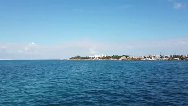 Utsikt Över Isla Mujeres Cancun Mexiko Högkvalitativ Film — Stockvideo