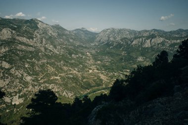 Beydaglari Sahil Milli Parki, Toros Taurus dağ sırası, Tekirova, Türkiye 'deki Türk manzarası. Yüksek kalite fotoğraf