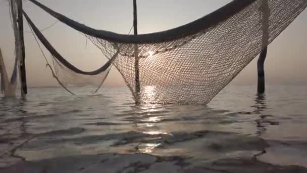 Maya Riviera Palmieri Plajă Apus Soare Insula Holbox Marea Caraibelor — Videoclip de stoc
