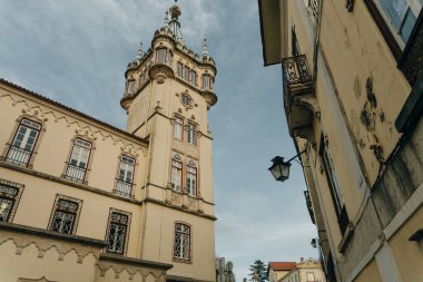 Sintra, Portekiz 'in Sintra Ulusal Sarayı' ndaki eski şehri. Yüksek kalite fotoğraf
