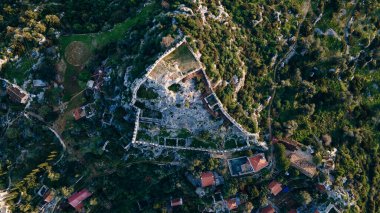 Kekova 'nın güzel manzarası. Maymun şatosunun batık şehri. Yüksek kalite fotoğraf
