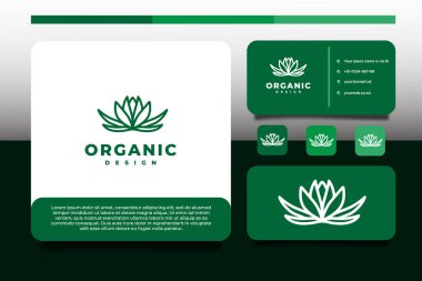 organic logo and business card template
