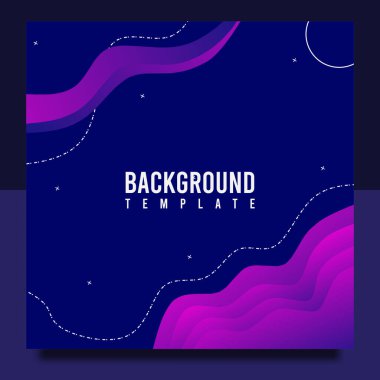 arkaplan tasarım şablonu, renkli soyut dalgalı sıvı tasarımı ile