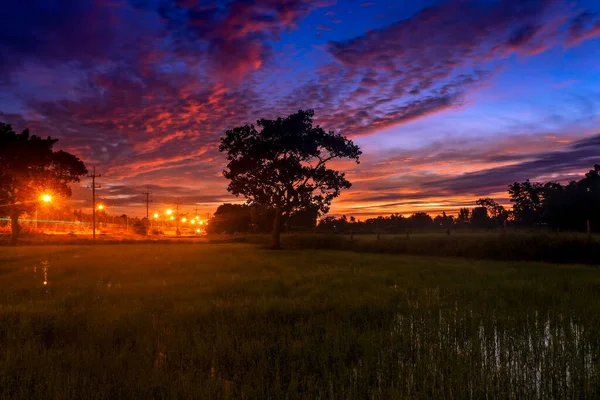 Light Morning Sun Clouds Beautiful — стоковое фото