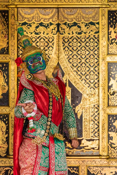 Cerita Ramayana Tosakan Karakter Khon Dalam Literatur Ramakien — Stok Foto