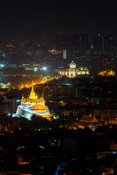 Stadtbild Thronsaal Ananta Samakhom Und Goldener Berg Von Bangkok Wat — Stockfoto