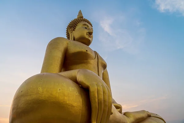 Buddha Besar Wat Muang Provinsi Ang Thong Thailand — Stok Foto