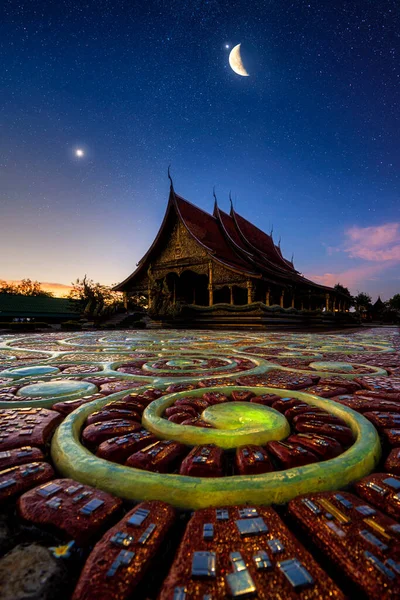 Vue Matin Temple Sirindhorn Wararam Phu Prao Temple Ubonrachatani Phu — Photo