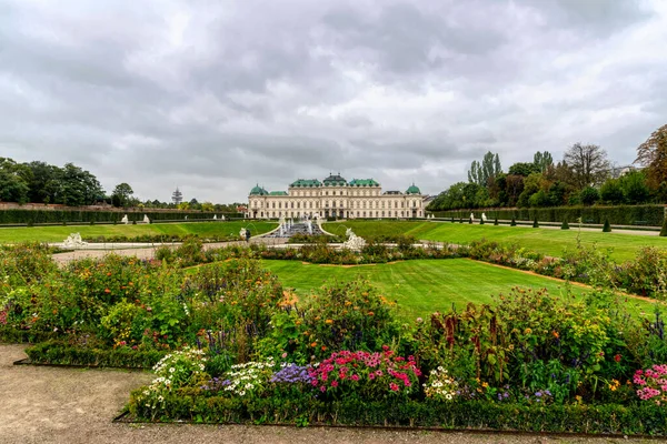 Viena Austria Octubre 2021 Magníficas Fuentes Cascada Suntuosas Estatuas Antiguas — Foto de Stock