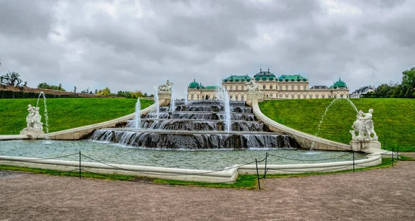 Ogród Pałac Belvedere Wiedniu Austria — Zdjęcie stockowe