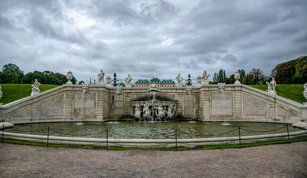 Zahradní Belvedere Palace Vídni Rakousko — Stock fotografie