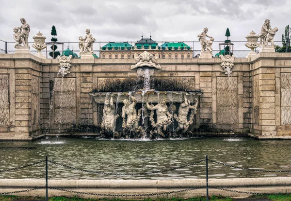 Zahradní Belvedere Palace Vídni Rakousko — Stock fotografie