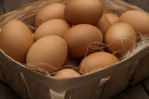 Яичный Фон Яйца Картонной Коробке — стоковое фото