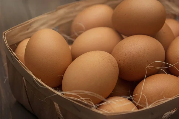 Яичный Фон Яйца Коробке — стоковое фото