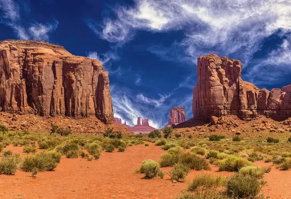 Rochas Monument Valley Wild West Eua — Fotografia de Stock